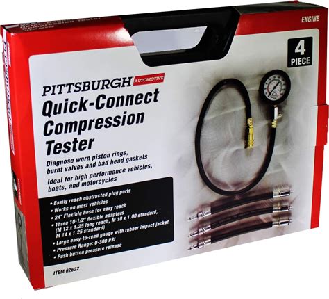 compression tester case|PITTSBURGH AUTOMOTIVE Compression Test Kit, .